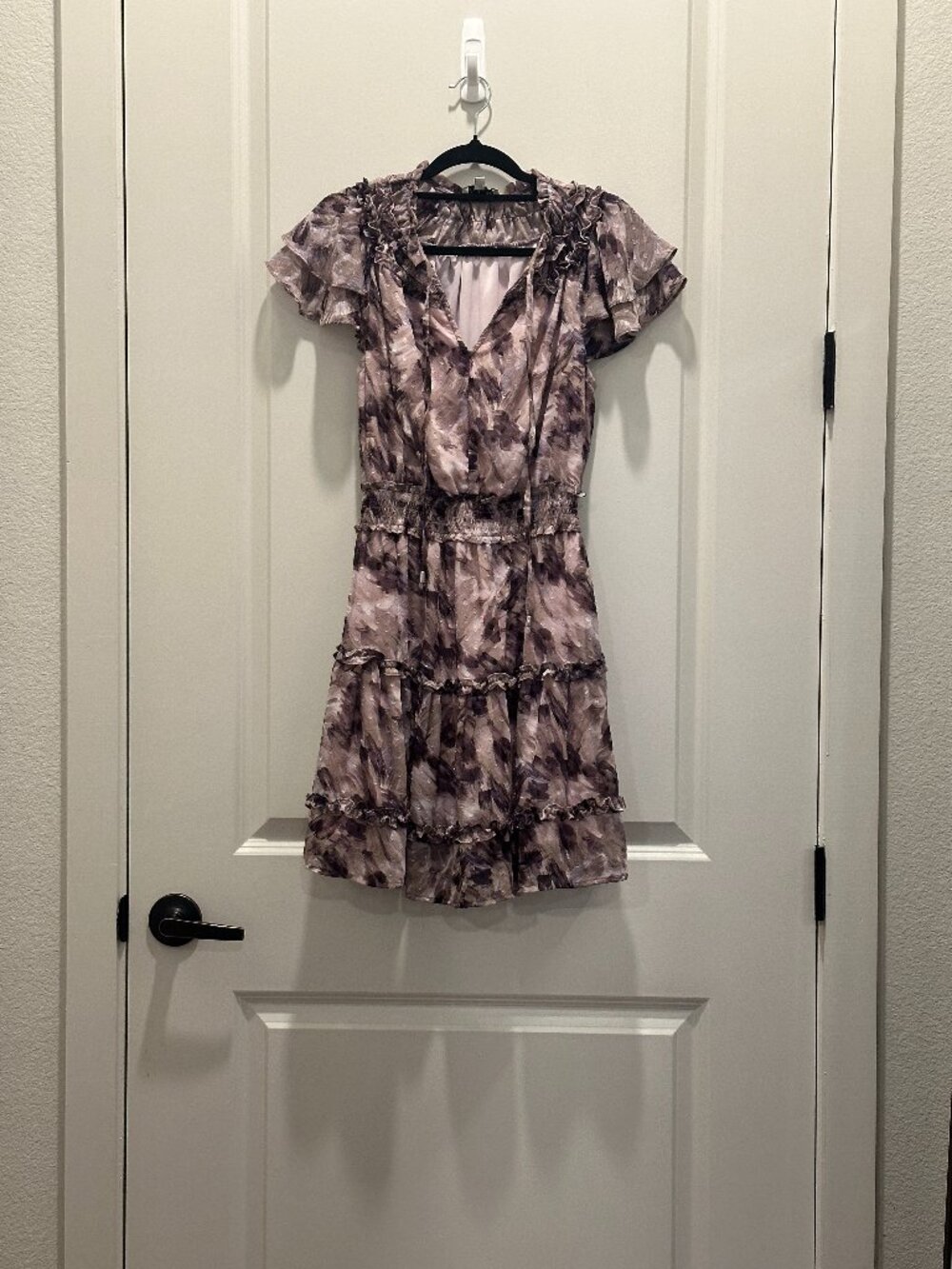 Mila Mae Ruffled Mini Dress Floral - Size XS